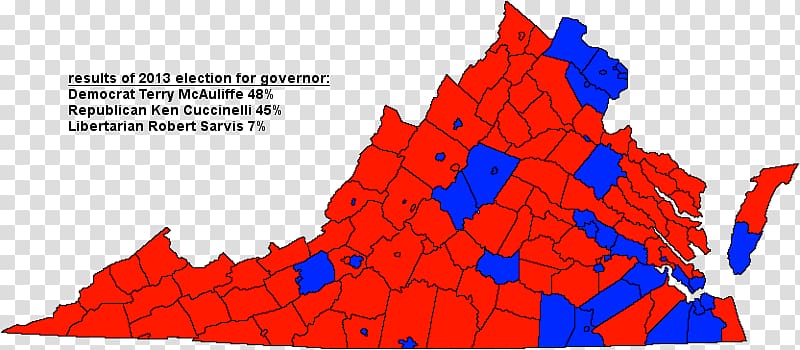 Virginia gubernatorial election, 2013 Map Democratic Party, map transparent background PNG clipart