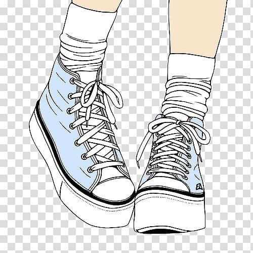 Converse Drawing Shoe Sneakers Vans, nike transparent background PNG ...