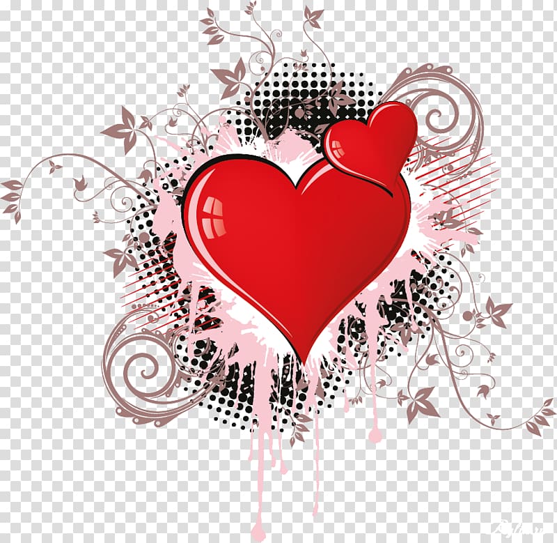 Heart Music Poster, valentine element transparent background PNG clipart