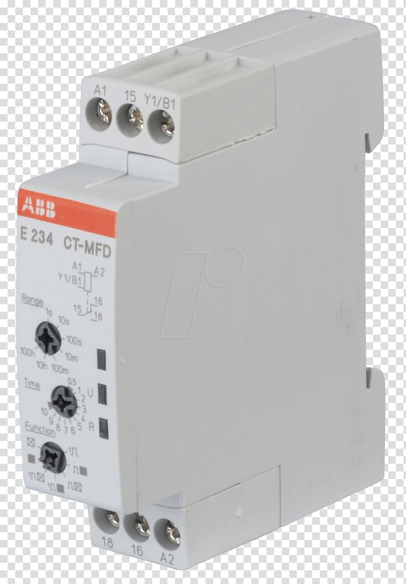 Relay Aegrelee ABB E 234 CT-AHD Timer ABB Group, transparent background PNG clipart