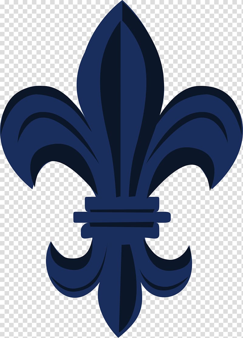 Fleur-de-lis Scouting Navy blue Ceramic, noble transparent background PNG clipart