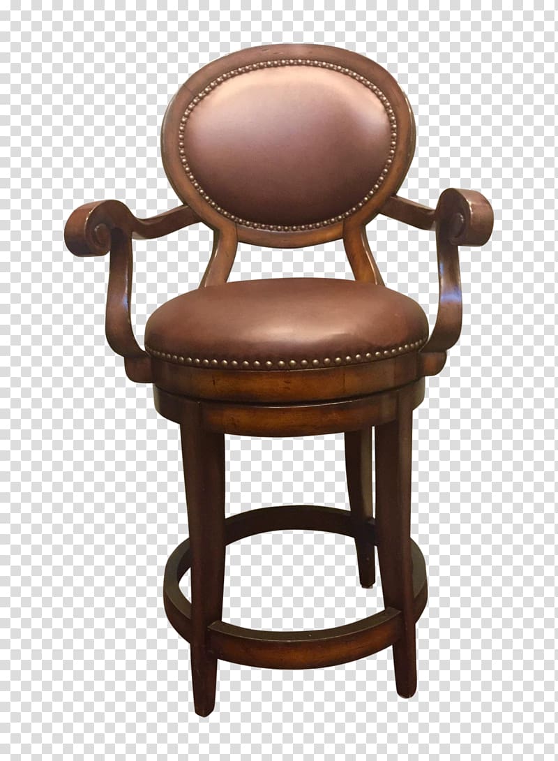 Bar stool Chair, genuine leather stools transparent background PNG clipart