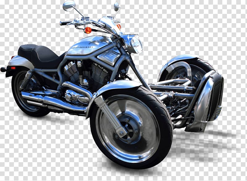 Car Harley-Davidson VRSC Motorized tricycle Motorcycle, car transparent background PNG clipart