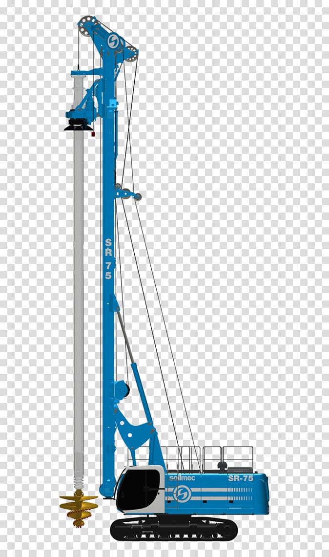 Machine Soilmec Augers Drilling rig Deep foundation, portable drill rig transparent background PNG clipart