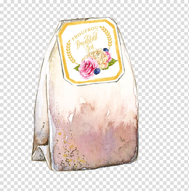 Flowering tea Tea bag, Rose tea transparent background PNG clipart