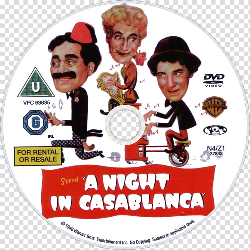 A Night in Casablanca Groucho Marx Chico Marx Marx Brothers, movie night transparent background PNG clipart