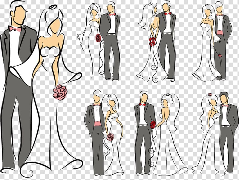 Wedding invitation Bride Convite Illustration, Wedding transparent background PNG clipart