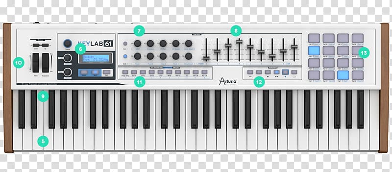 ARP 2600 Arturia Sound Synthesizers MIDI keyboard MIDI Controllers, musical instruments transparent background PNG clipart
