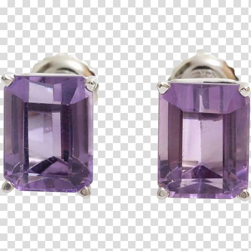 Amethyst Stud Earrings Amethyst Stud Earrings Jewellery Purple Earrings, jewellery transparent background PNG clipart