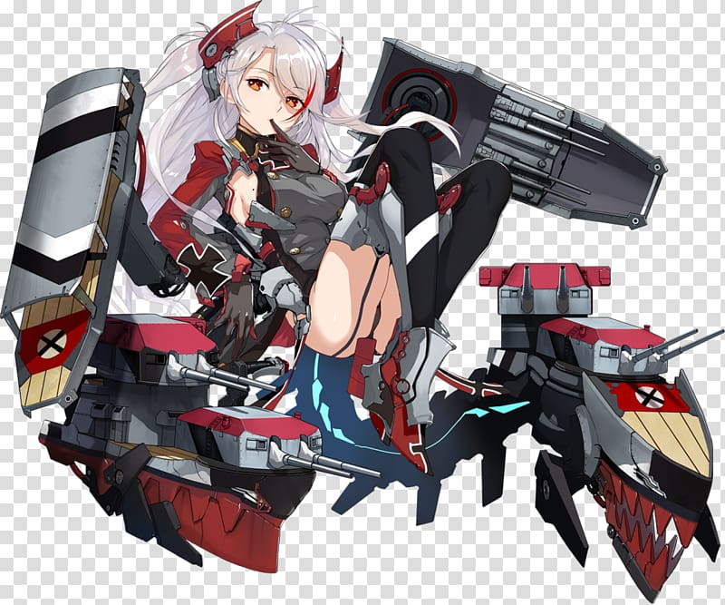 German cruiser Prinz Eugen Azur Lane Kantai Collection German aircraft carrier Graf Zeppelin German battleship Tirpitz, Azur Lane transparent background PNG clipart