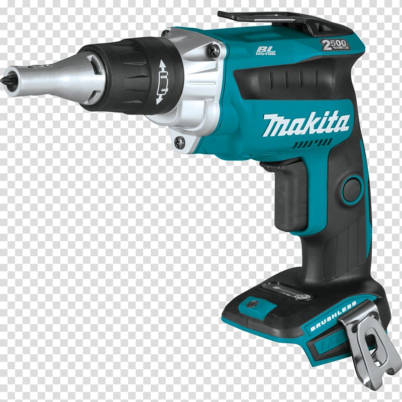 Makita DFR750Z 18v Auto-Feed Screwdriver Screw gun Tool Cordless, screwdriver transparent background PNG clipart