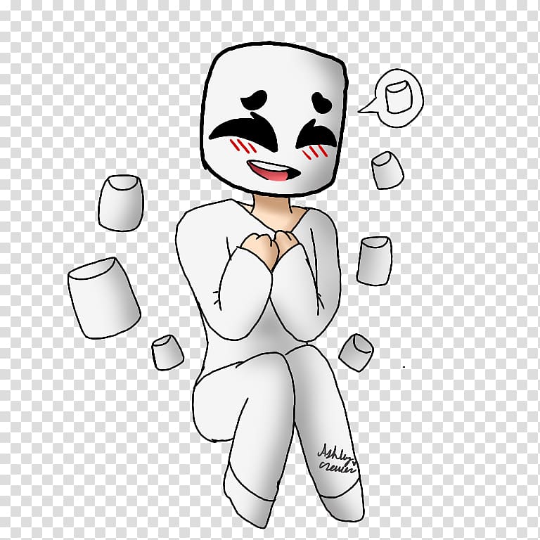 Art Thumb Drawing Painting Marshmello Transparent Background Png