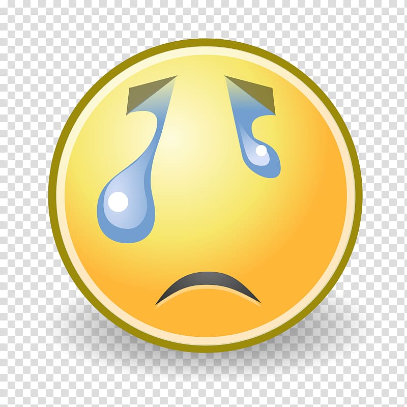 Crying Smiley Emoticon , Crying Face Cartoon transparent background PNG ...