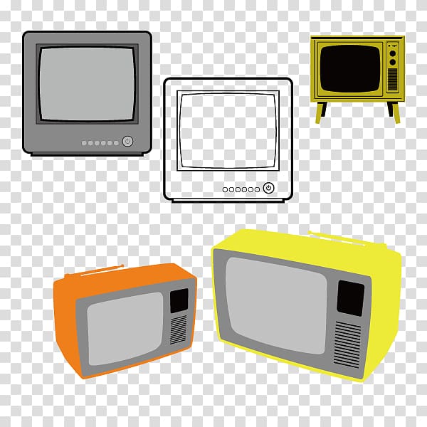 Television, Vintage TV transparent background PNG clipart