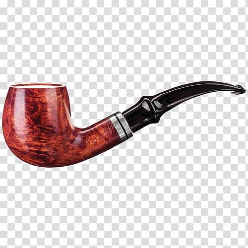 Tobacco pipe Cigar Sherlock Holmes Meerschaum pipe, Half Pipe transparent background PNG clipart