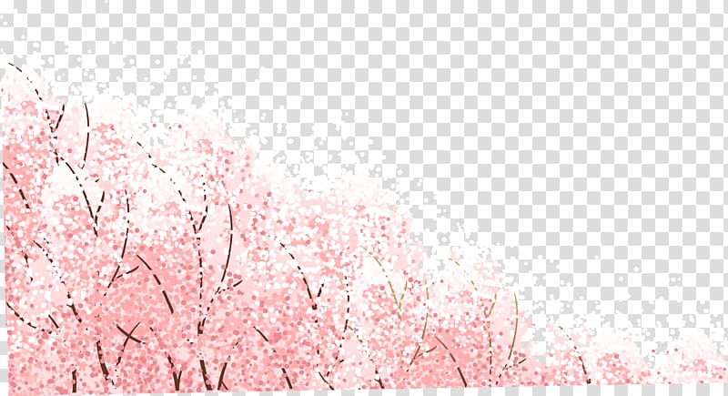 pink flowering trees illustration, Japan Cherry blossom , Romantic pink cherry blossoms transparent background PNG clipart