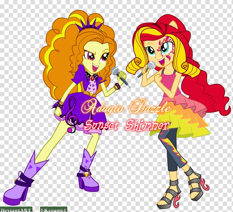 Sunset Shimmer Rainbow Dash Twilight Sparkle Pinkie Pie Applejack, girl sing transparent background PNG clipart