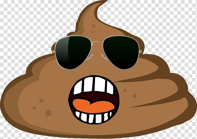 Pile of Poo emoji Feces GIF Glasses, poop transparent background PNG clipart