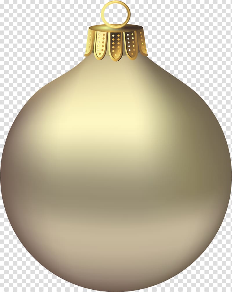 gray bauble illustration, Christmas ornament Santa Claus , Christmas Gold Ornament transparent background PNG clipart