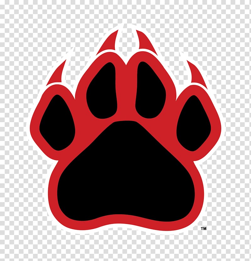 red and black bear paw illustration, Dog Black panther Cougar Cat Panthera, wolf transparent background PNG clipart