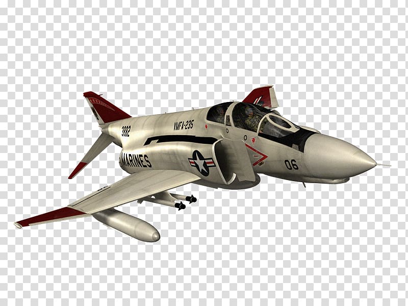 McDonnell Douglas F-4 Phantom II Airplane Air force Fighter aircraft Military, AVIONES transparent background PNG clipart