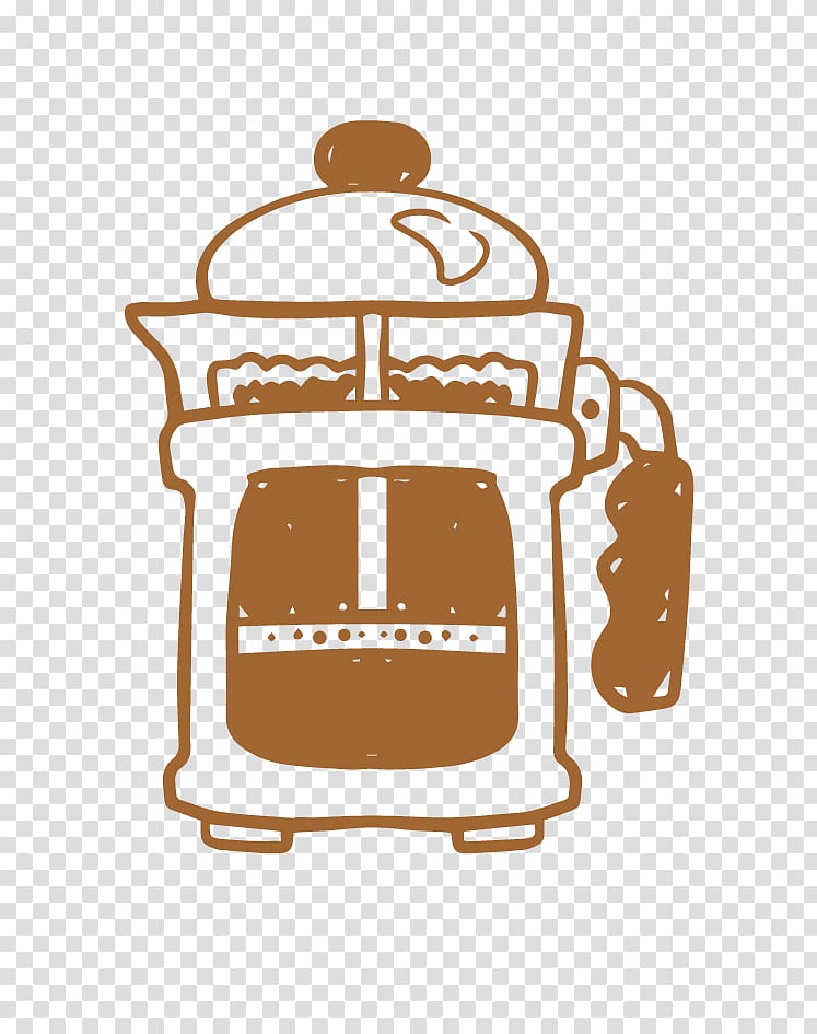 Coffee Cafeteira Design, french press magazines transparent background PNG clipart