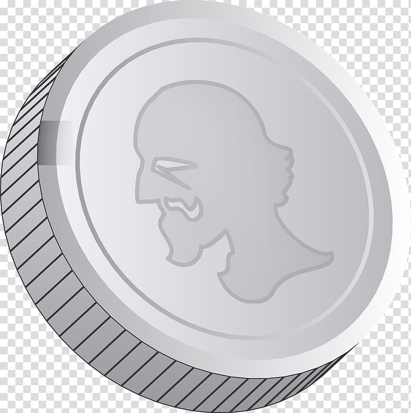 Silver coin Silver coin Money, coin stack transparent background PNG clipart