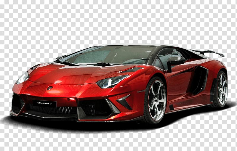Red Lamborghini transparent background PNG clipart