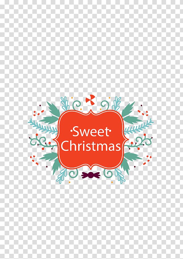 Christmas theme title material transparent background PNG clipart