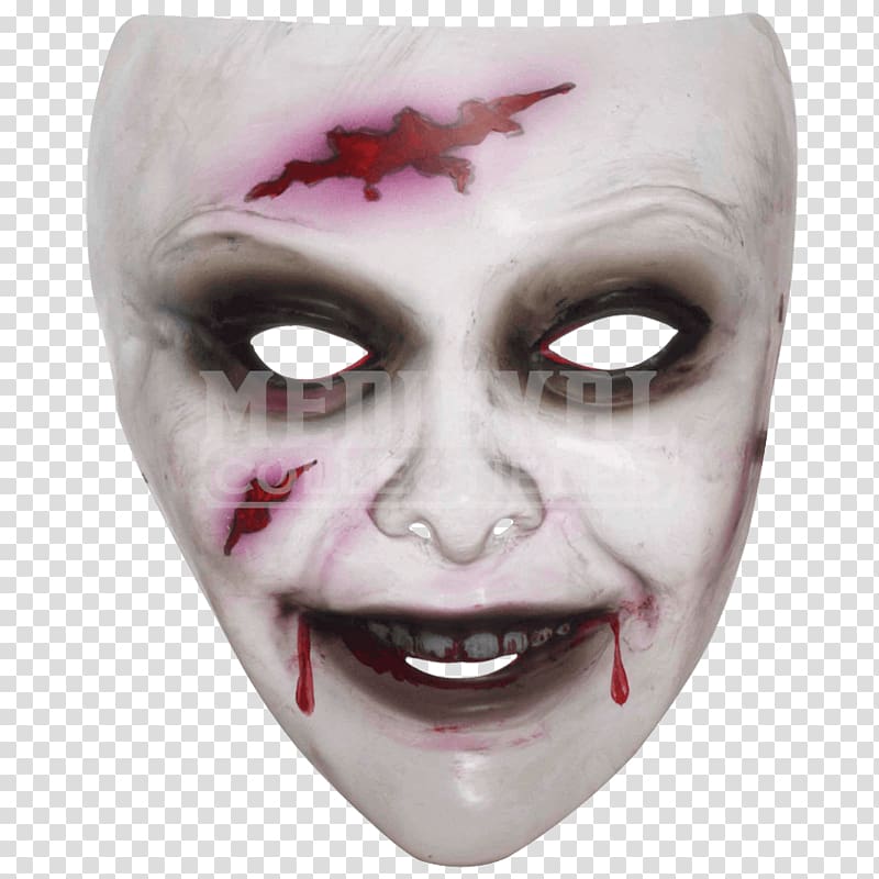 Mask Halloween costume Amazon.com Zombie, masquerade transparent background PNG clipart