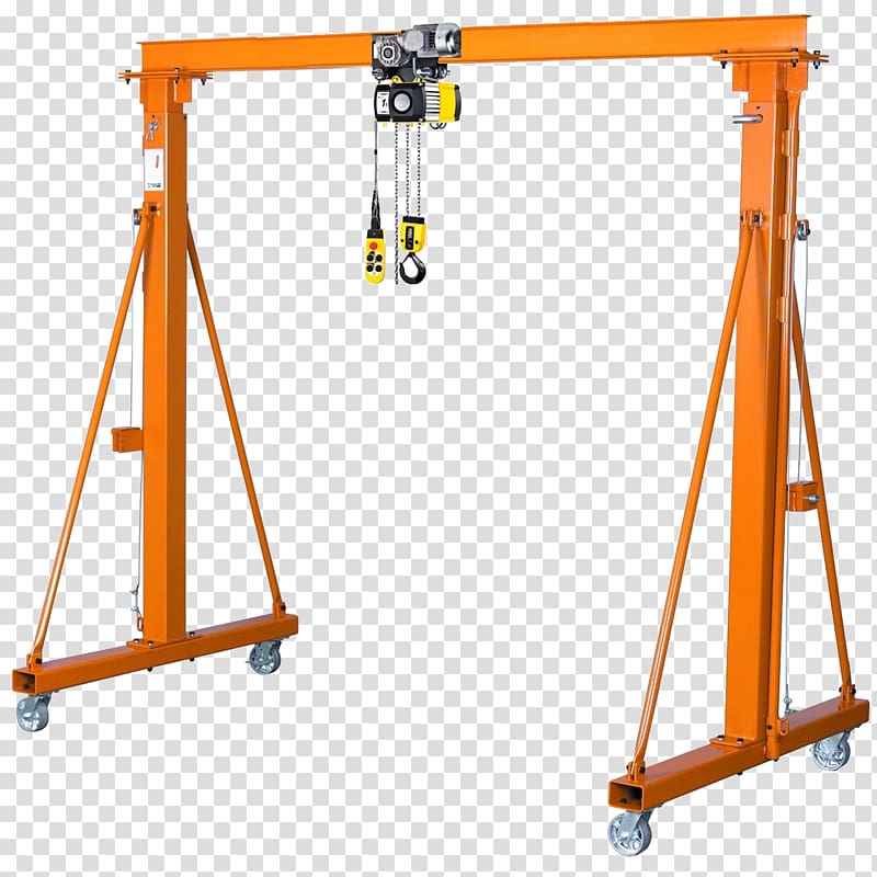 Gantry crane Overhead crane Hoist Ton, crane transparent background PNG clipart