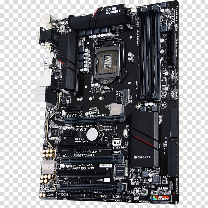 Intel LGA 1151 Motherboard Scalable Link Interface Gigabyte Technology, intel transparent background PNG clipart