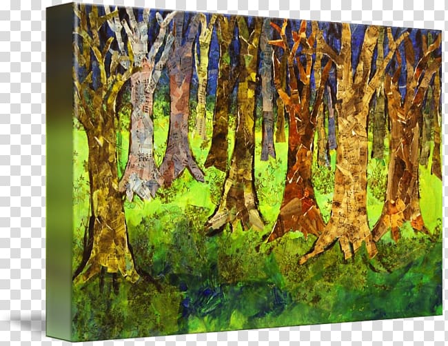 Forest Painting Work of art Mixed media, abstract tree transparent background PNG clipart