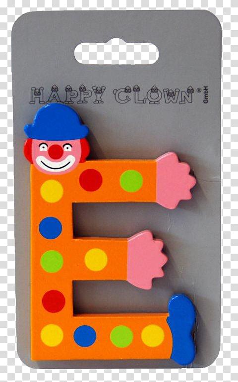 Plastic Letter Industrial design Toy, happy clown transparent background PNG clipart