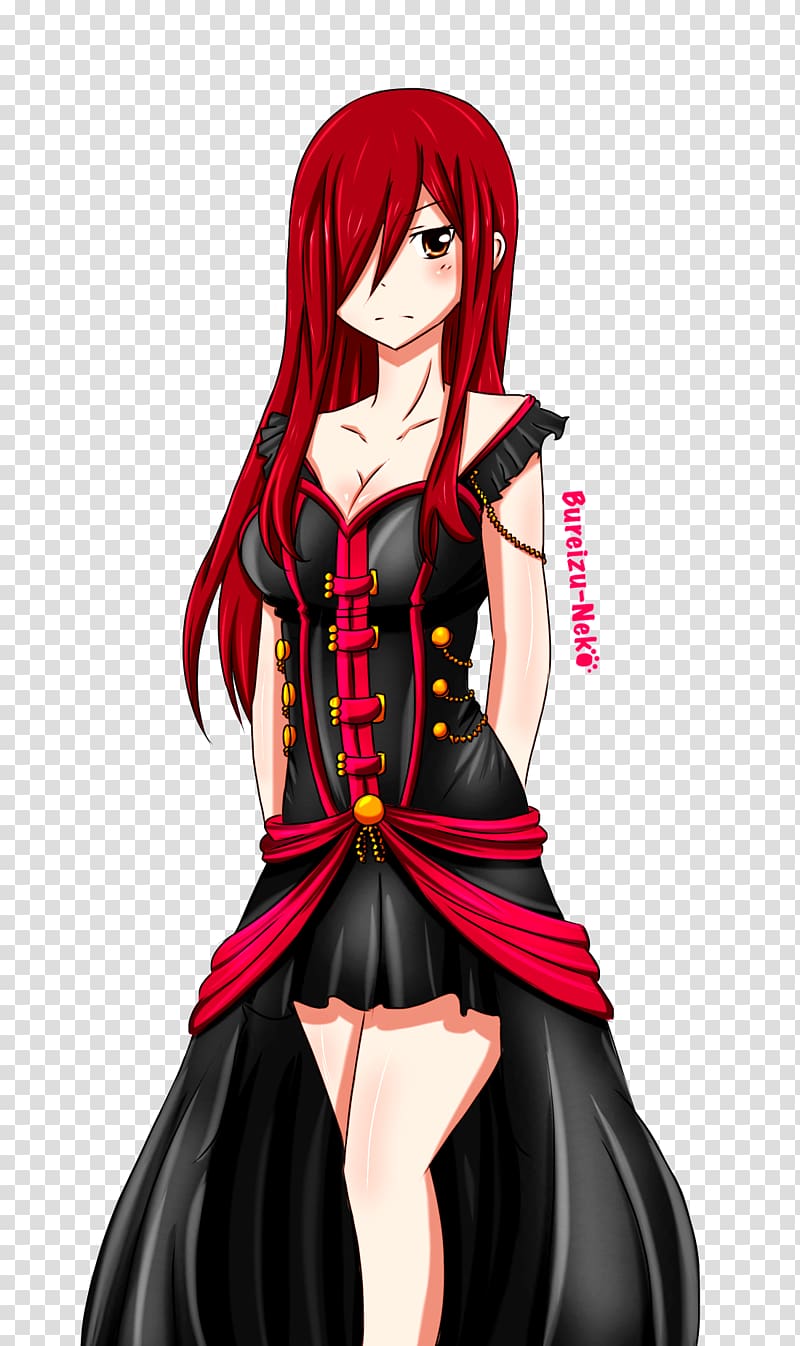 Erza Scarlet Kisuke Urahara Titania Juvia Lockser Fairy Tail, forget me not transparent background PNG clipart