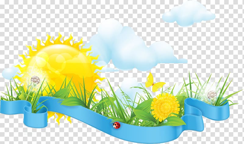 Cartoon Spring Summer, summer transparent background PNG clipart