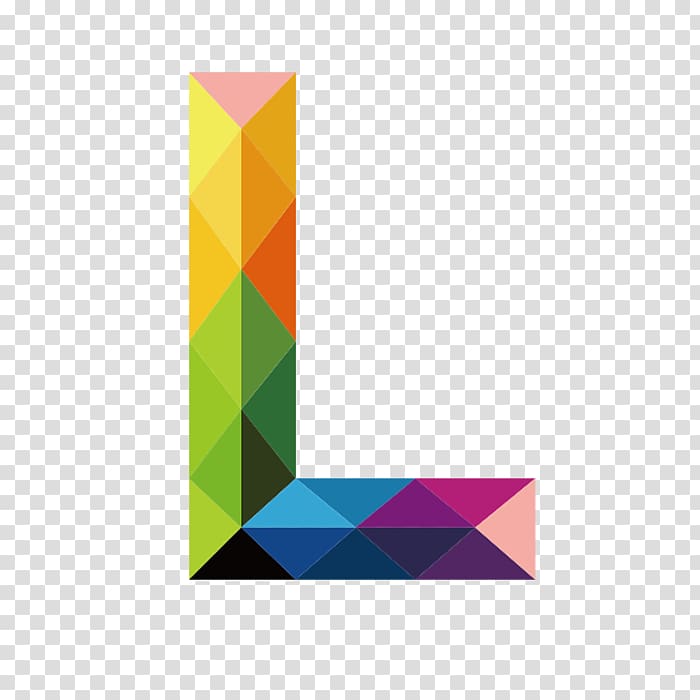 multicolored letter L illustration, Letter, Colorful letters L transparent background PNG clipart