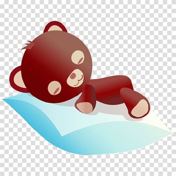 Sticker Child , Sleeping Bear transparent background PNG clipart