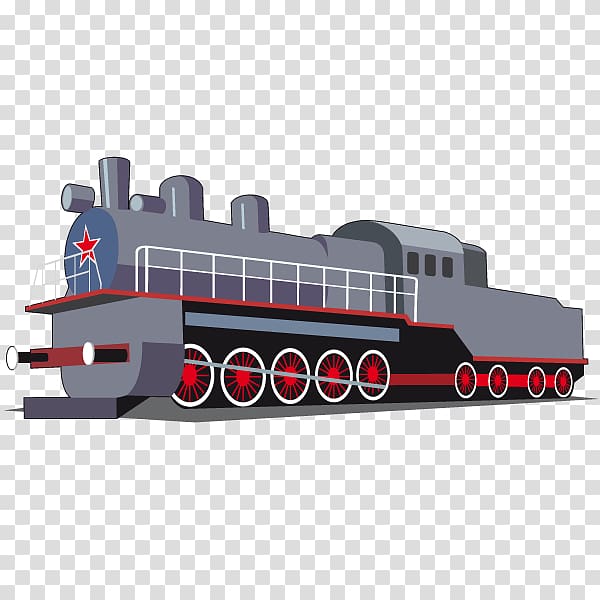 Train Rail transport Railroad car Steam locomotive, Tren transparent background PNG clipart