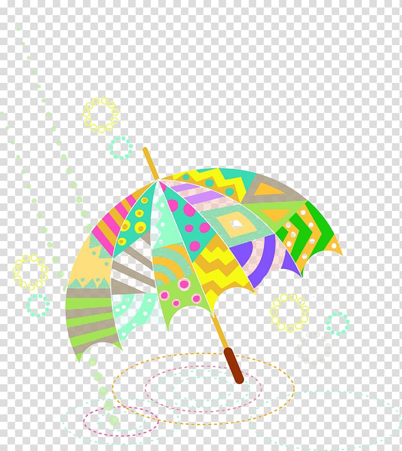 Cartoon Illustration, Umbrella pattern transparent background PNG clipart