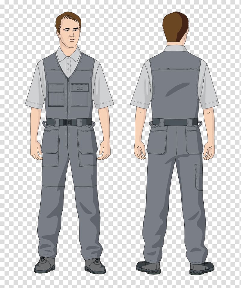 Overall Workwear Uniform , business man transparent background PNG clipart