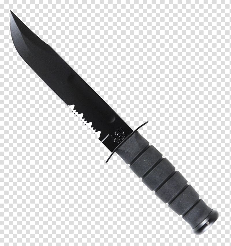 black combat knife, Hunting knife Throwing knife, Military Knife transparent background PNG clipart
