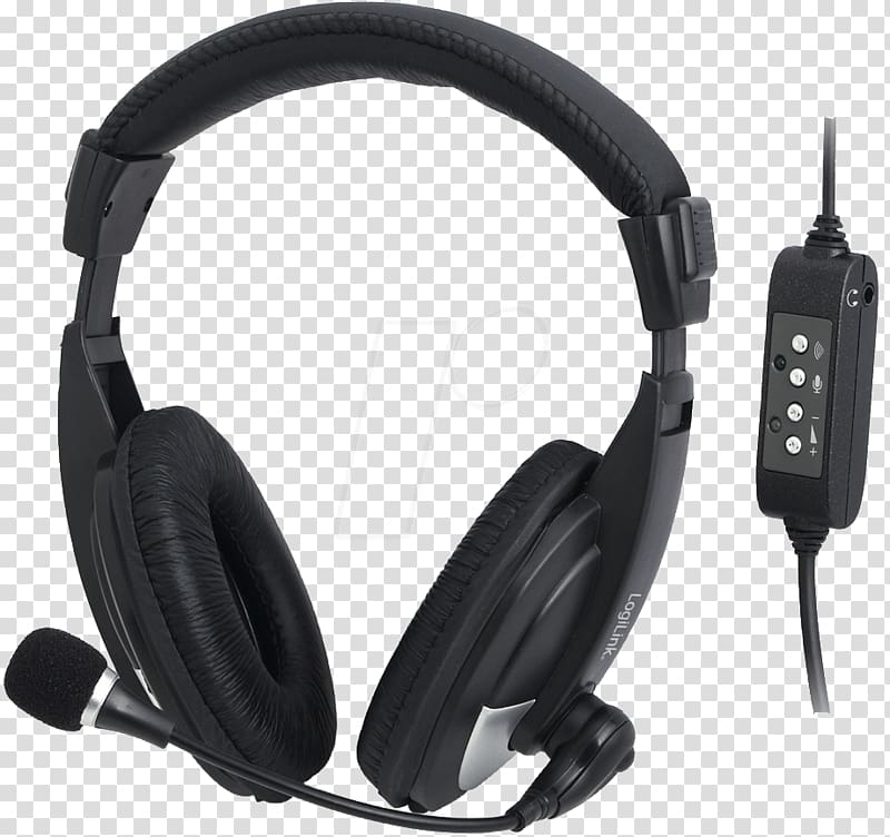 Headphones Microphone Headset Audio USB, headphones transparent background PNG clipart