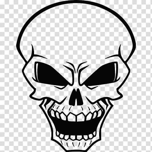 Human skull symbolism Evil, skull transparent background PNG clipart