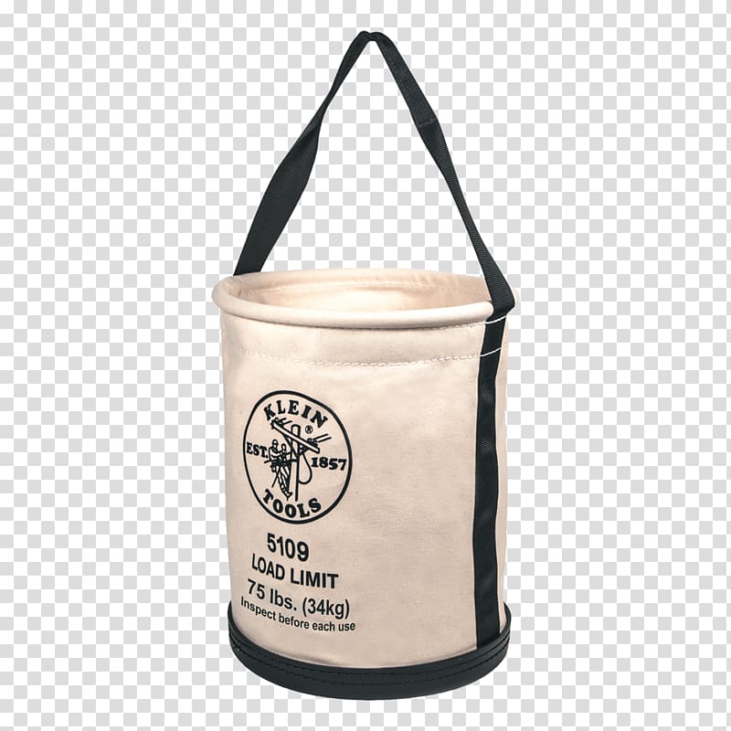 Klein Tools Hand tool Bucket Canvas, Tool bag transparent background PNG clipart