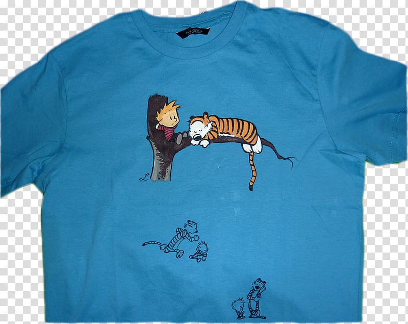 T-shirt Sleeve Calvin and Hobbes Clothing, T-shirt transparent background PNG clipart