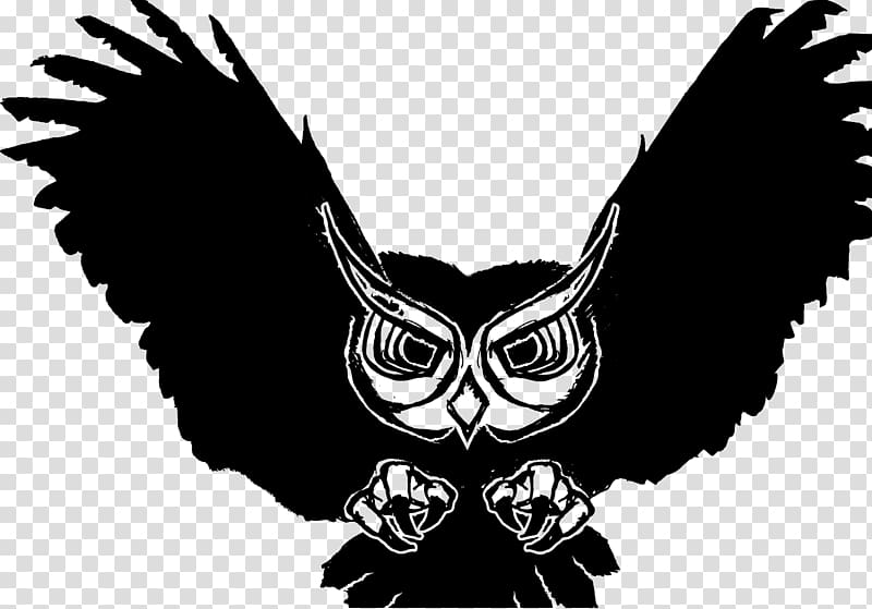 Owl Bird Black and white Desktop , owl transparent background PNG clipart