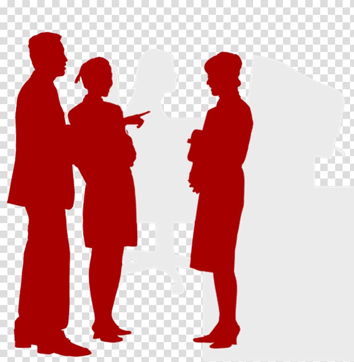 Microsoft PowerPoint Icon, Business people silhouettes transparent background PNG clipart
