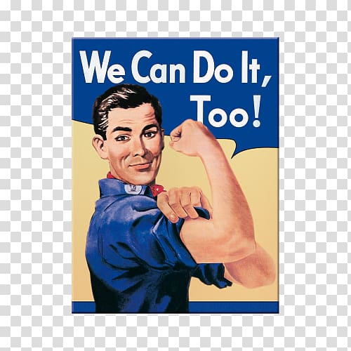 We Can Do It! Rosie the Riveter Paper Woman Printing, we can do it transparent background PNG clipart