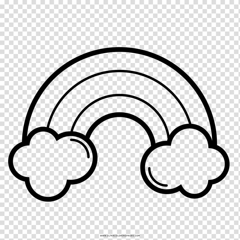 rainbow clipart outline